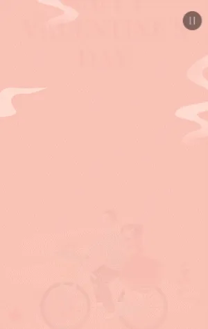 粉色插画卡通214情人节表白相册情侣纪念相册