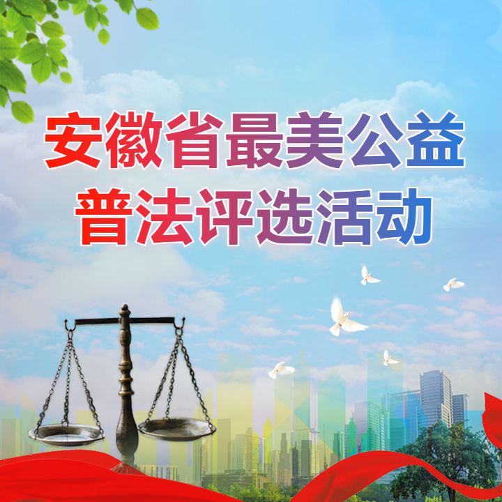 安徽省最美公益普法评选活动